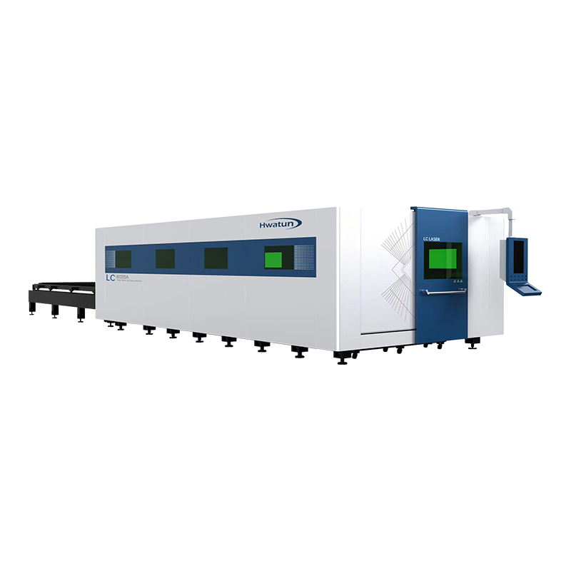 How does the Double-Table Fiber Optic Laser Cutting Machine optimize cutting paths and cutting parameters through an intelligent system to reduce waste?